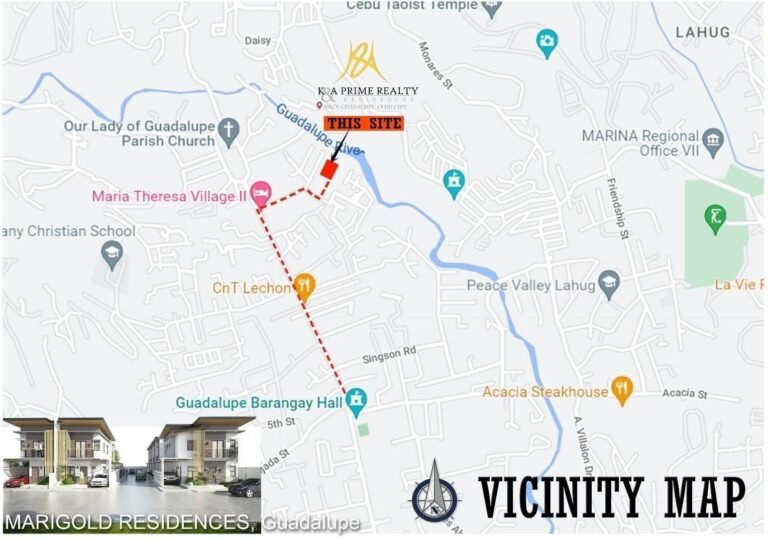 MARIGOLD RESIDENCES Vicinity Map - MyPropertyDepot.net