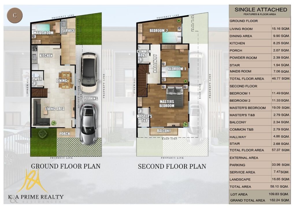 UNIT-C-SINGLE-ATTACHED-MARIGOLD-RESIDENCES Floor Plan - MyPropertyDepot.net