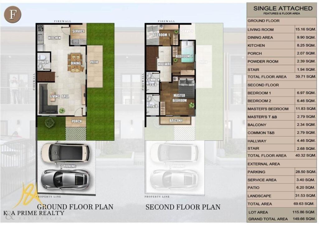 UNIT-E-SINGLE-ATTACHED-MARIGOLD-RESIDENCES Floor Plan