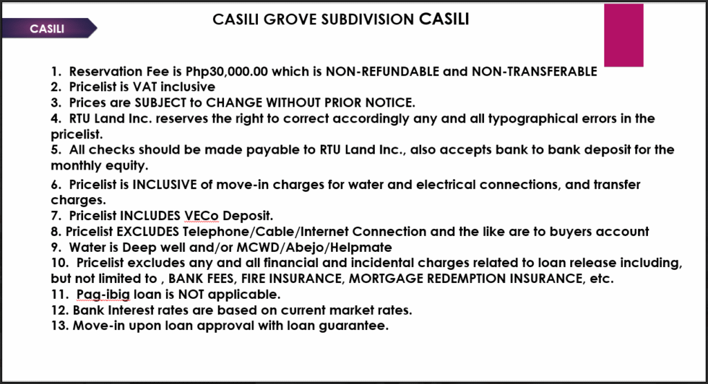 Casili Grove Flexible Payment Options and Investment Value - My Property Depot
