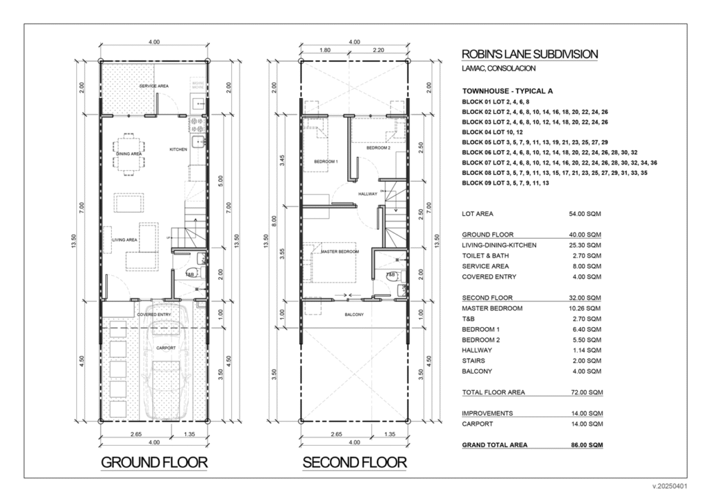 Housing Units - B and W Plans - My Property Depot