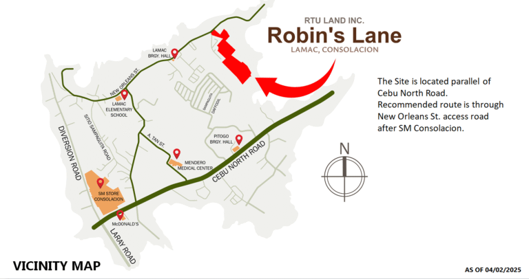 Robin's Lane Vacinity Map - My Property Depot